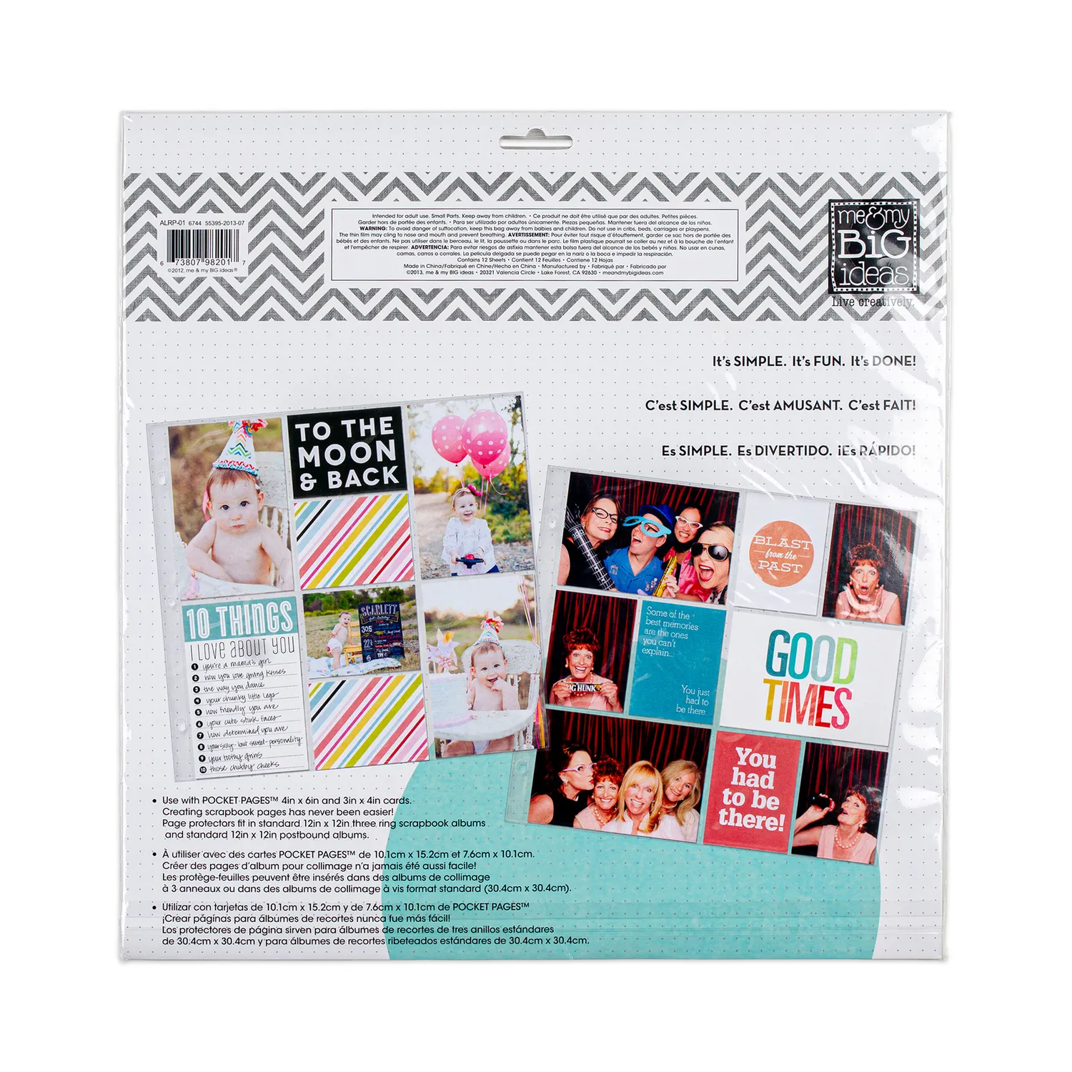 Happy Planner Pocket Pages pochettes protège-pages x12