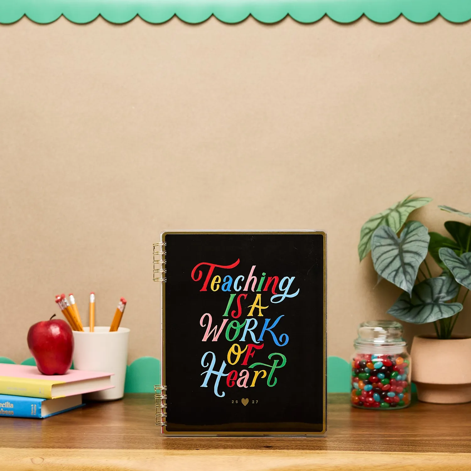 Happy Planner Bright Lessons agenda prof spirale juillet 2026-juin 2027