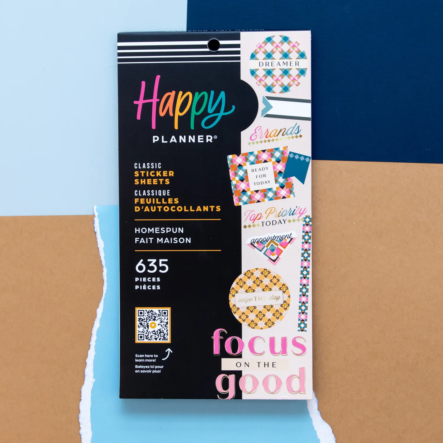 Happy Planner Homespun Value Pack autocollants 635 cosy