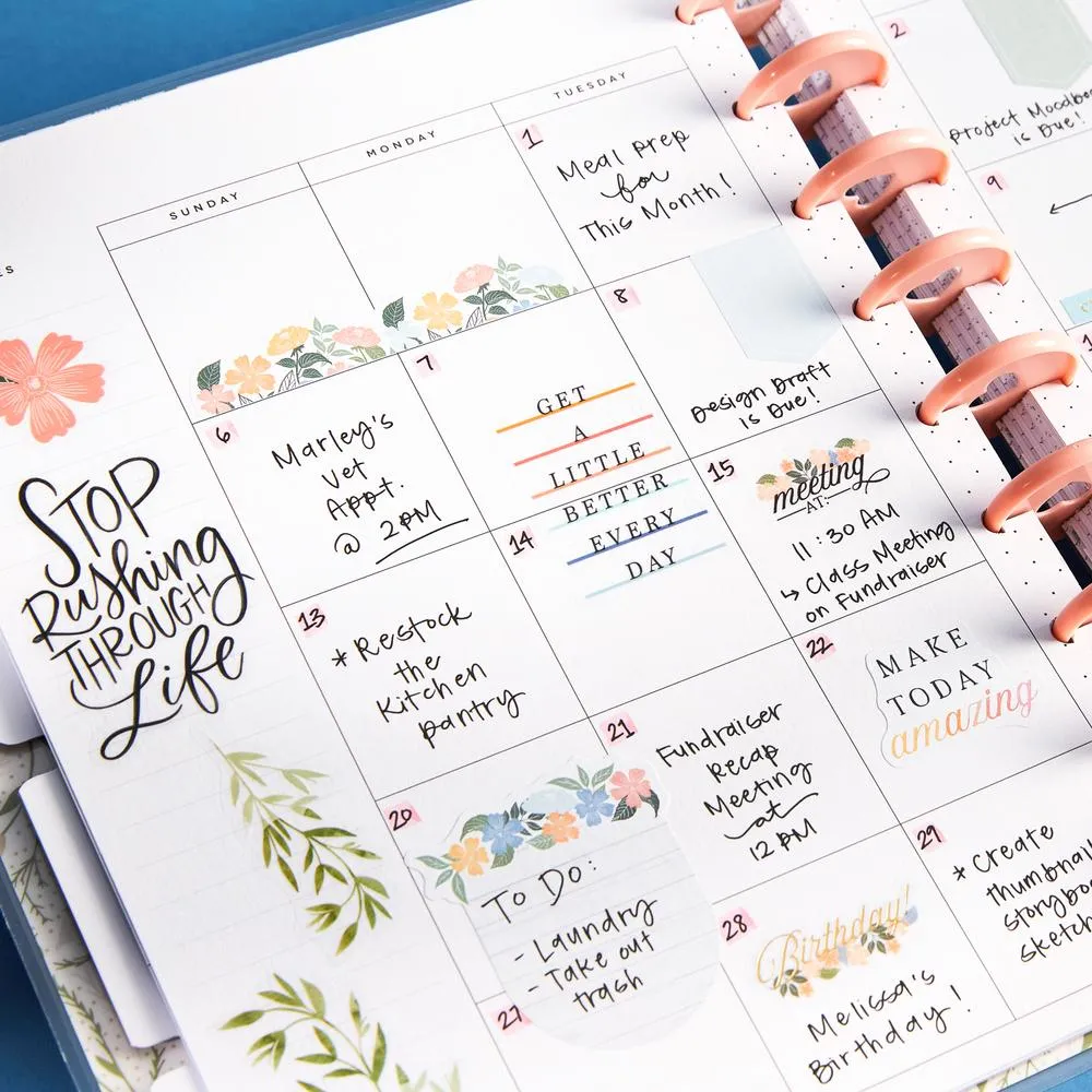 Me & my big ideas Happy Planner Homebody agenda mensuel non daté