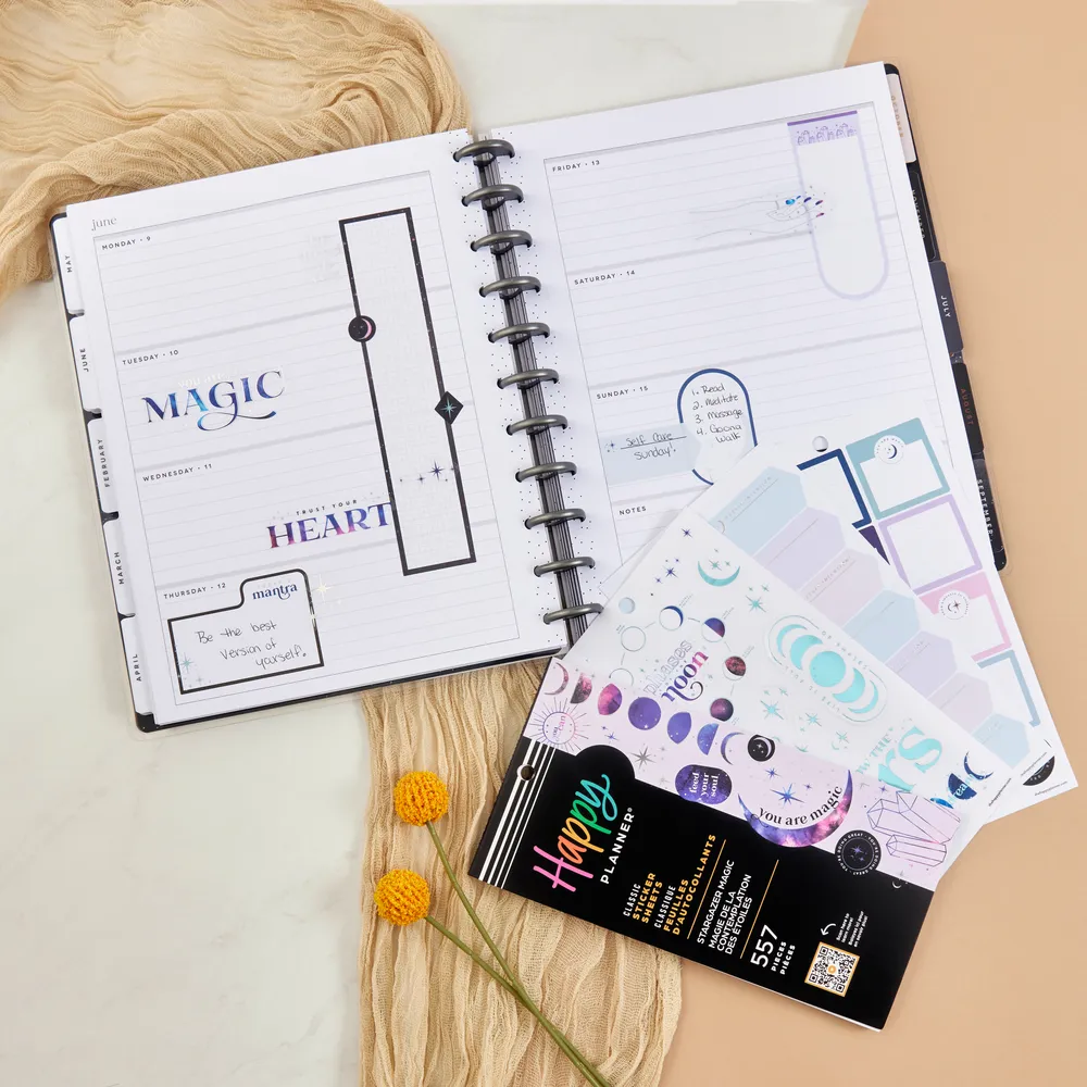 Happy Planner Stargazer Magic stickers 557 nuit
