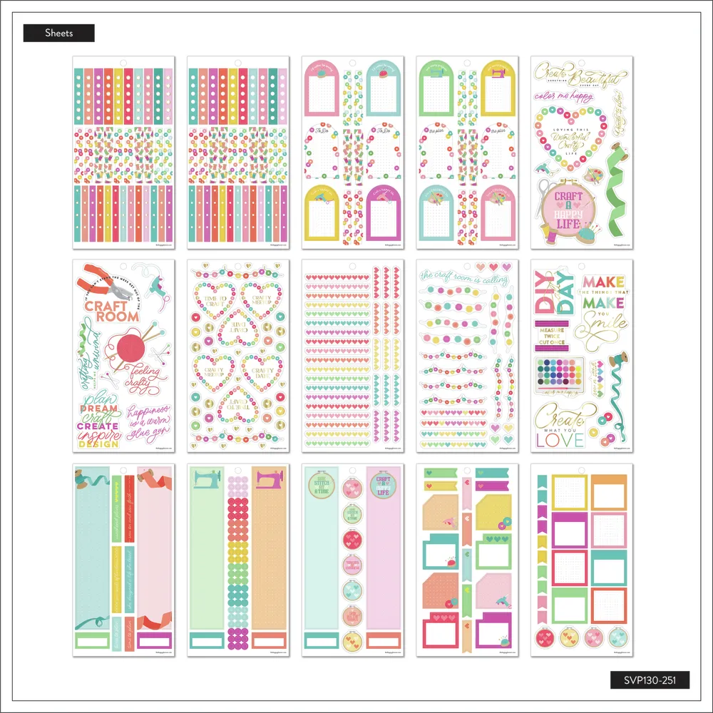 Me & my big ideas Miss Maker stickers value pack 668 loisirs créatifs