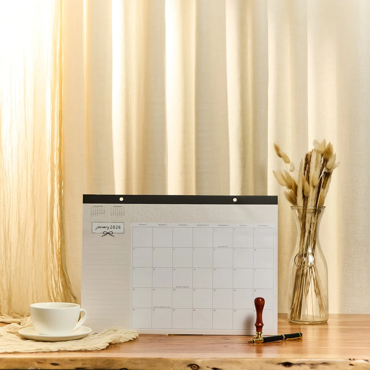 Happy Planner Modern Charm calendrier bureau 2026 12 mois