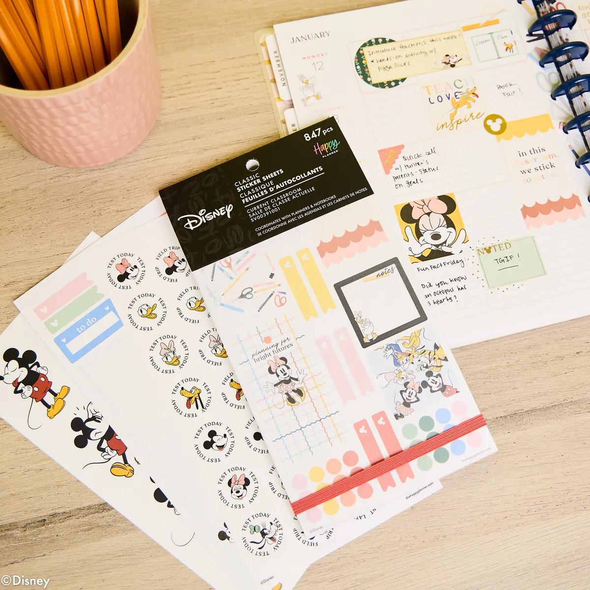 Happy Planner Disney Mickey & Friends stickers Value Pack 847 pcs