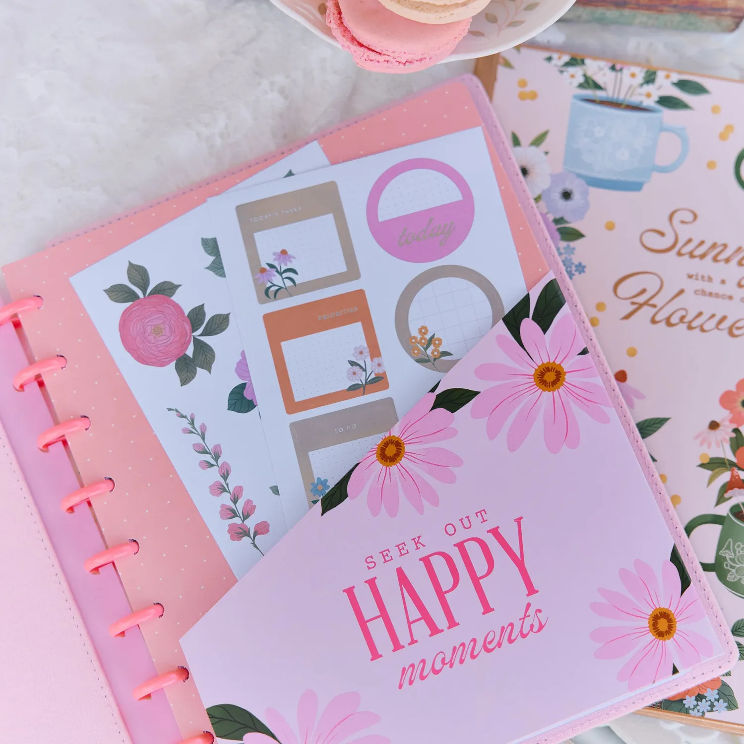 Happy Planner Classic Petal Press kit compagnon floral