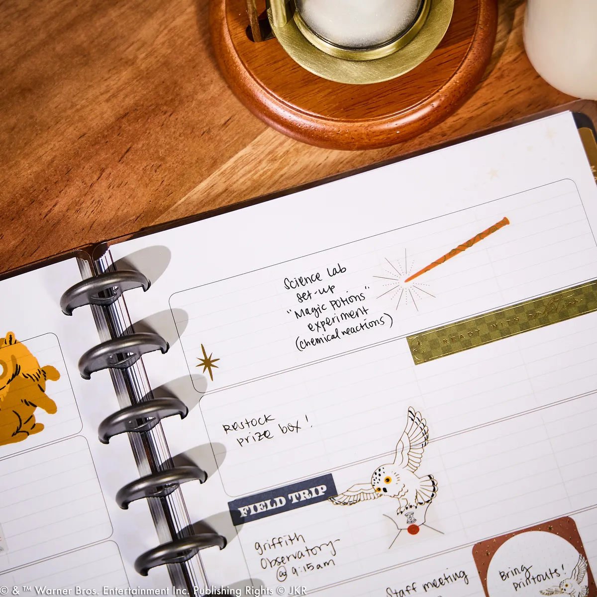 Happy Planner Harry Potter agenda enseignant classique 12 mois