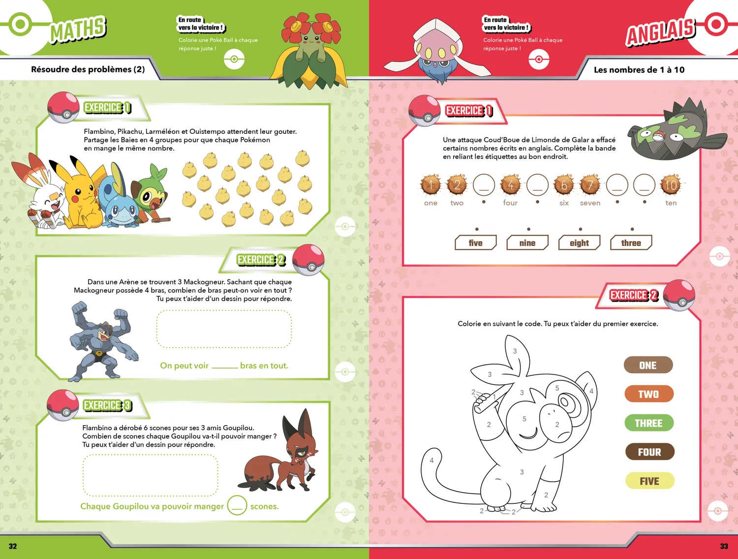 Les Incollables Pokémon cahier de vacances CP au CE1 6-7 ans