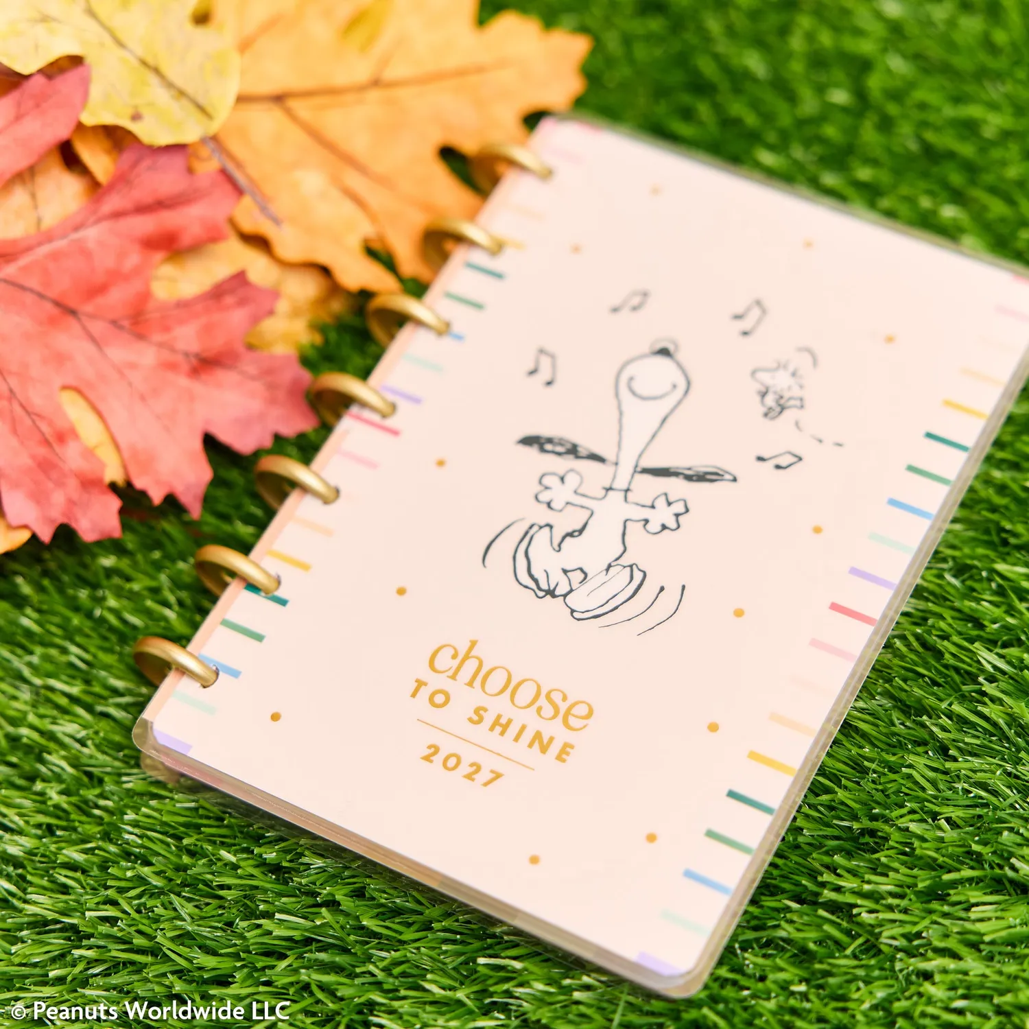 Happy Planner Peanuts agenda 2027 Mini horizontal 12 mois