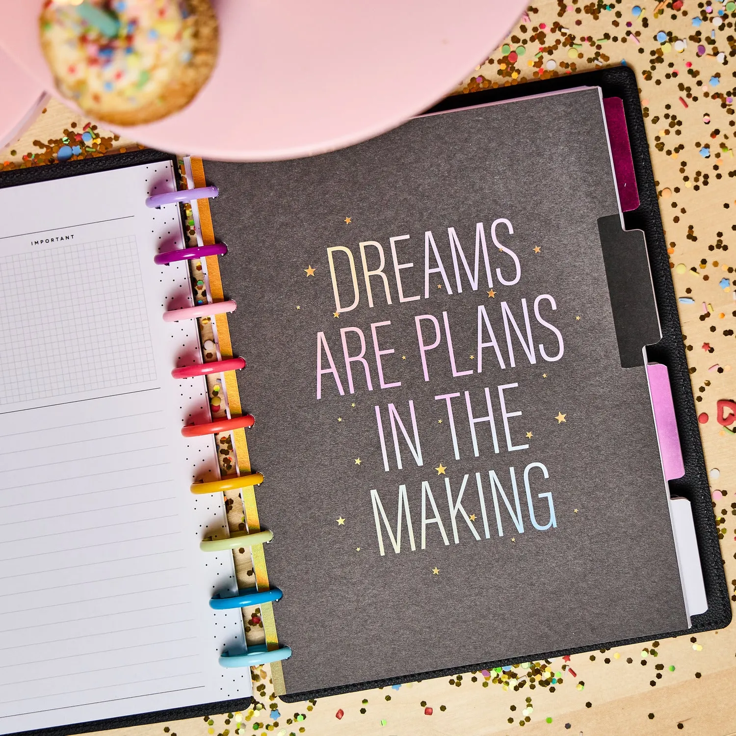 Happy Planner Deluxe 10 ans agenda classic vertical 12 mois non daté