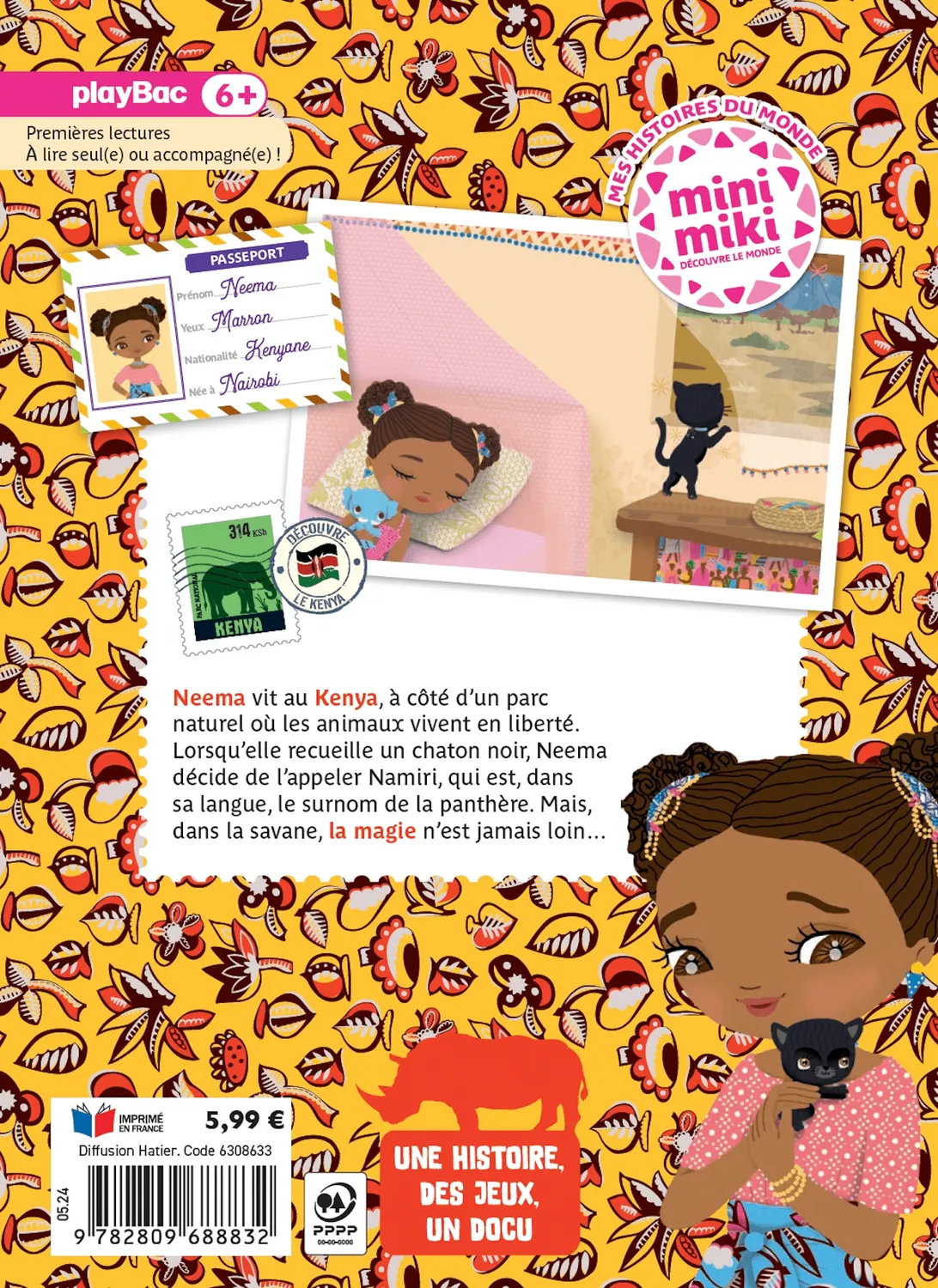 Frigobloc Minimiki Neema et la reine de la Savane livre