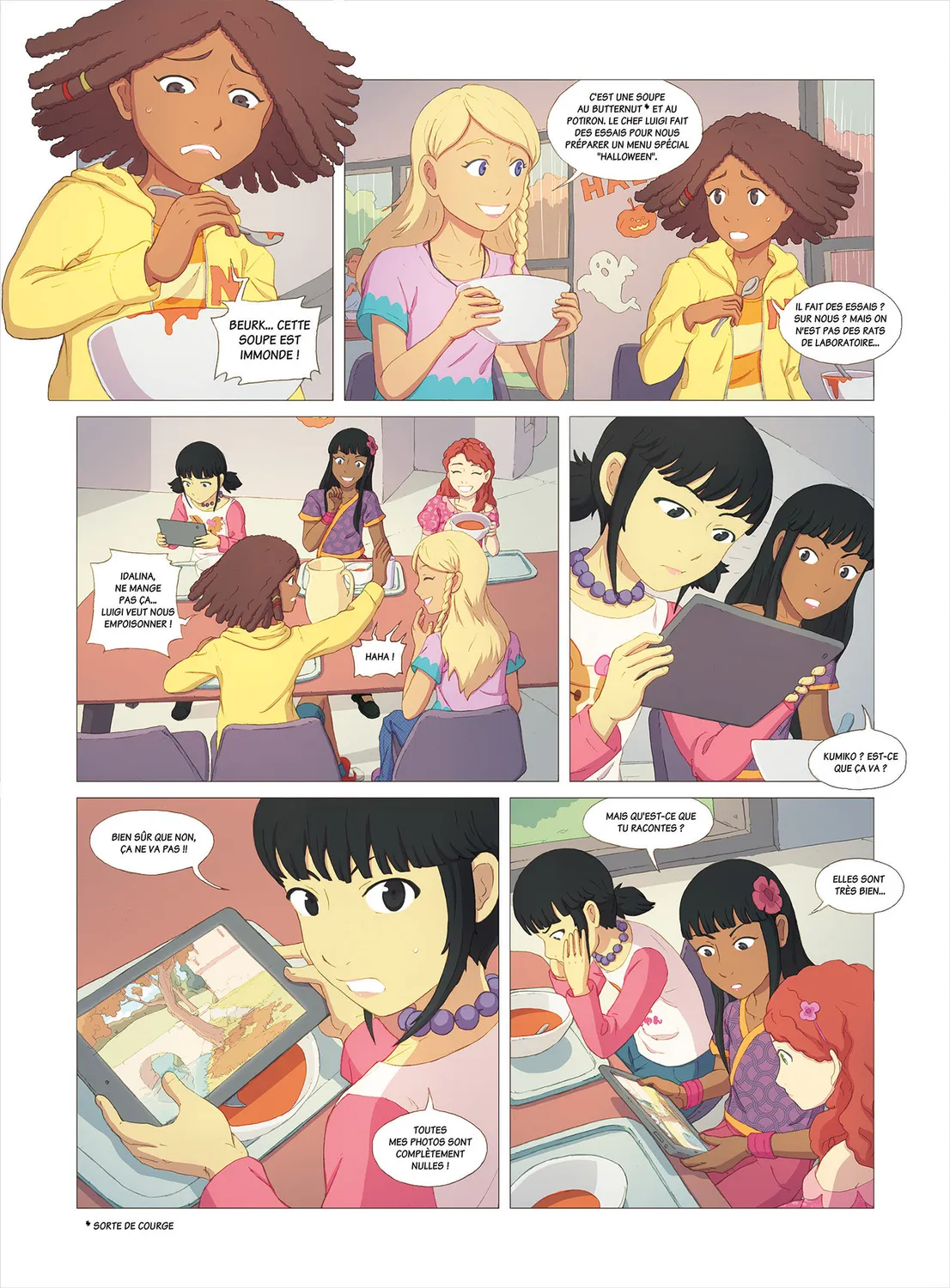 Kinra Girls Tome 3 Un fantôme à l'académie BD Halloween