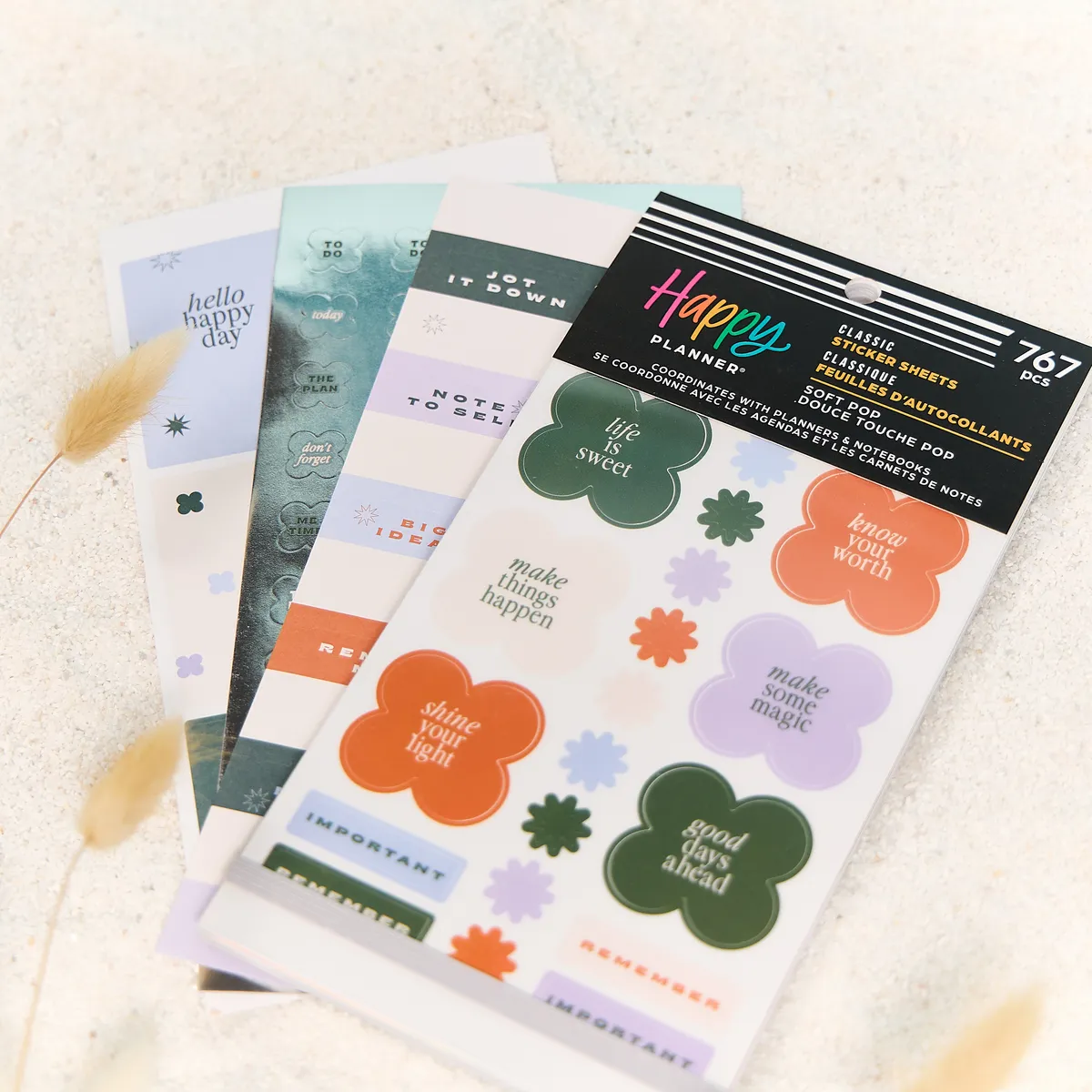Happy Planner Soft Pop stickers Classic 30 planches 767