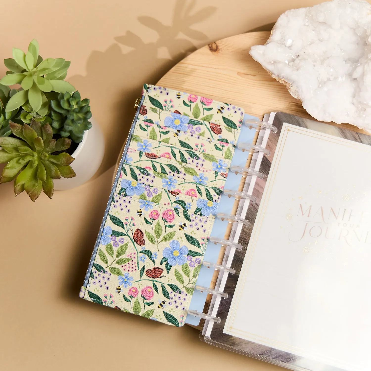 Happy Planner Buzzy Garden porte-cartes Classic à clipser