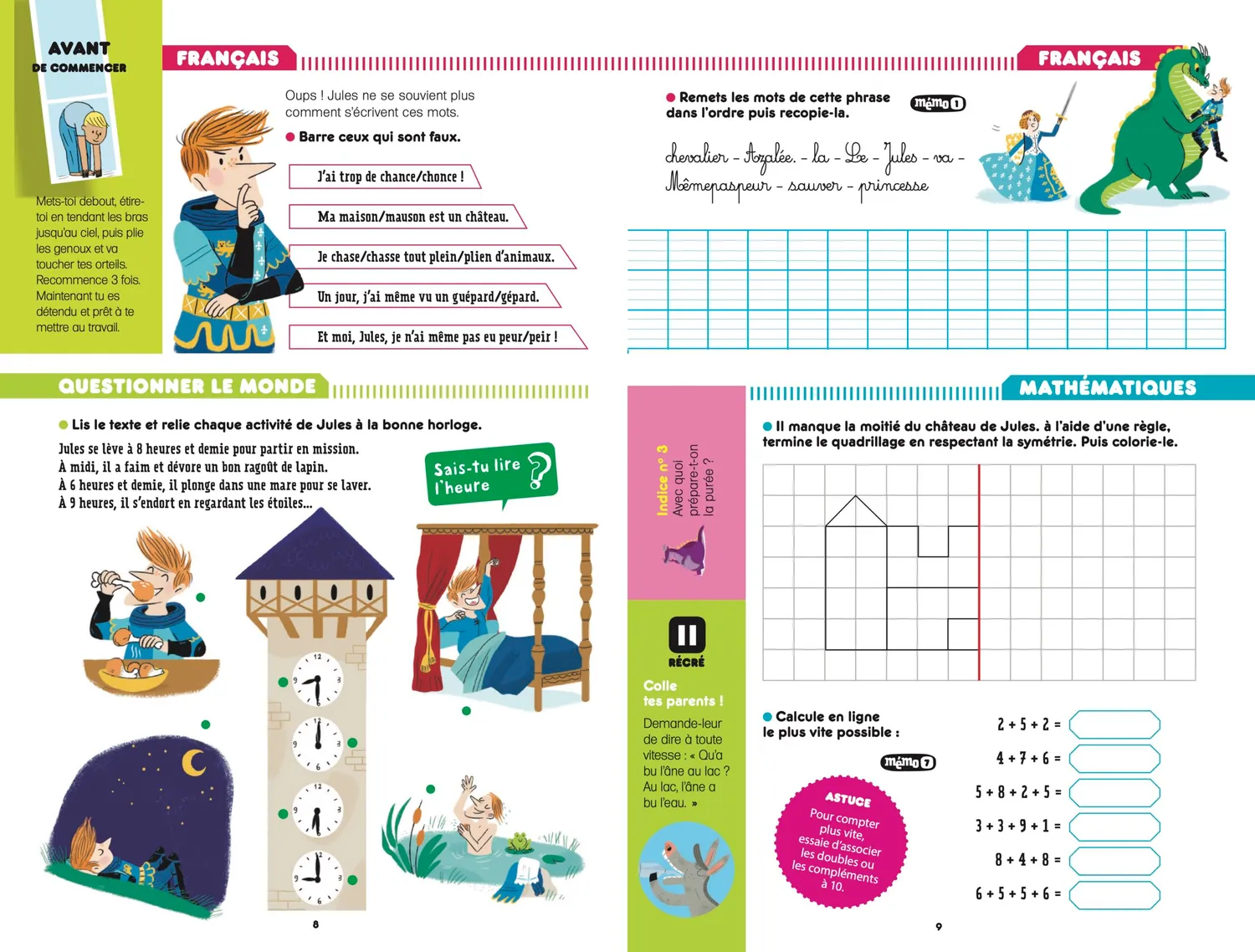 Les Incollables CP au CE1 2026 cahier de vacances 6/7 ans corrigés
