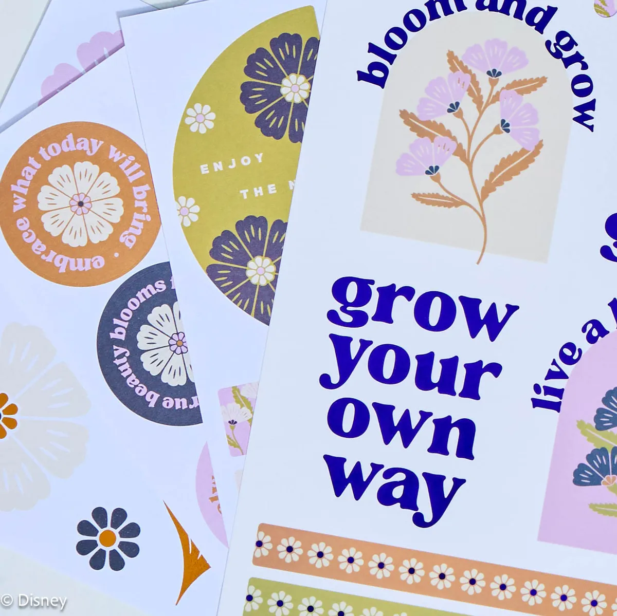 Happy Planner Plum Happy stickers Large 185 pièces floral