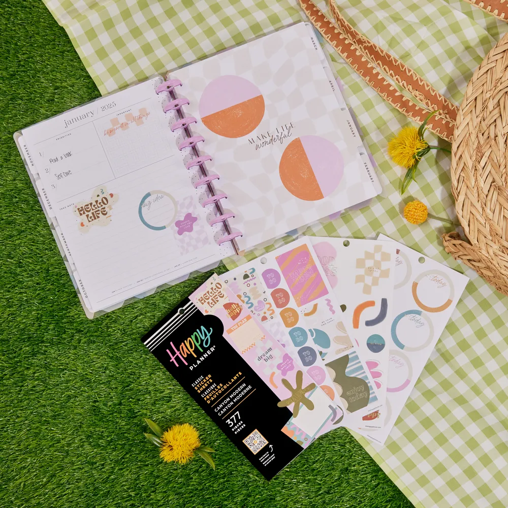 Happy Planner Canyon Modern Value Pack stickers 377 mats
