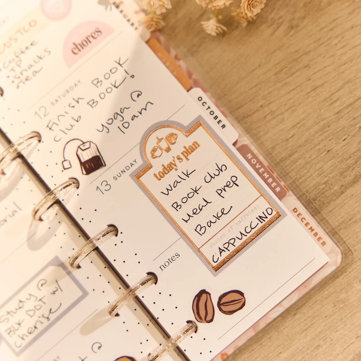 Happy Planner Dune Hues Skinny Mini agenda horizontal 12 mois