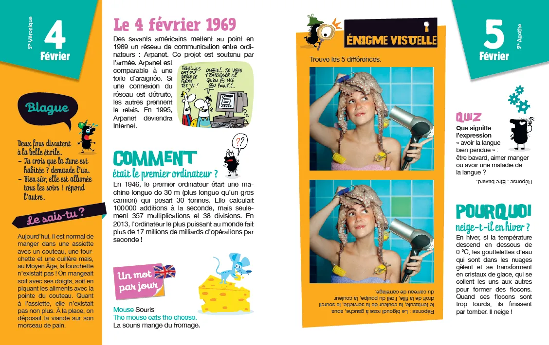 Les Incollables 365 jours pour etre incollable almanach enfant