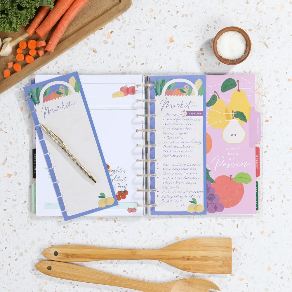Happy Planner Cooking 101 organiseur recettes classic 81 feuilles