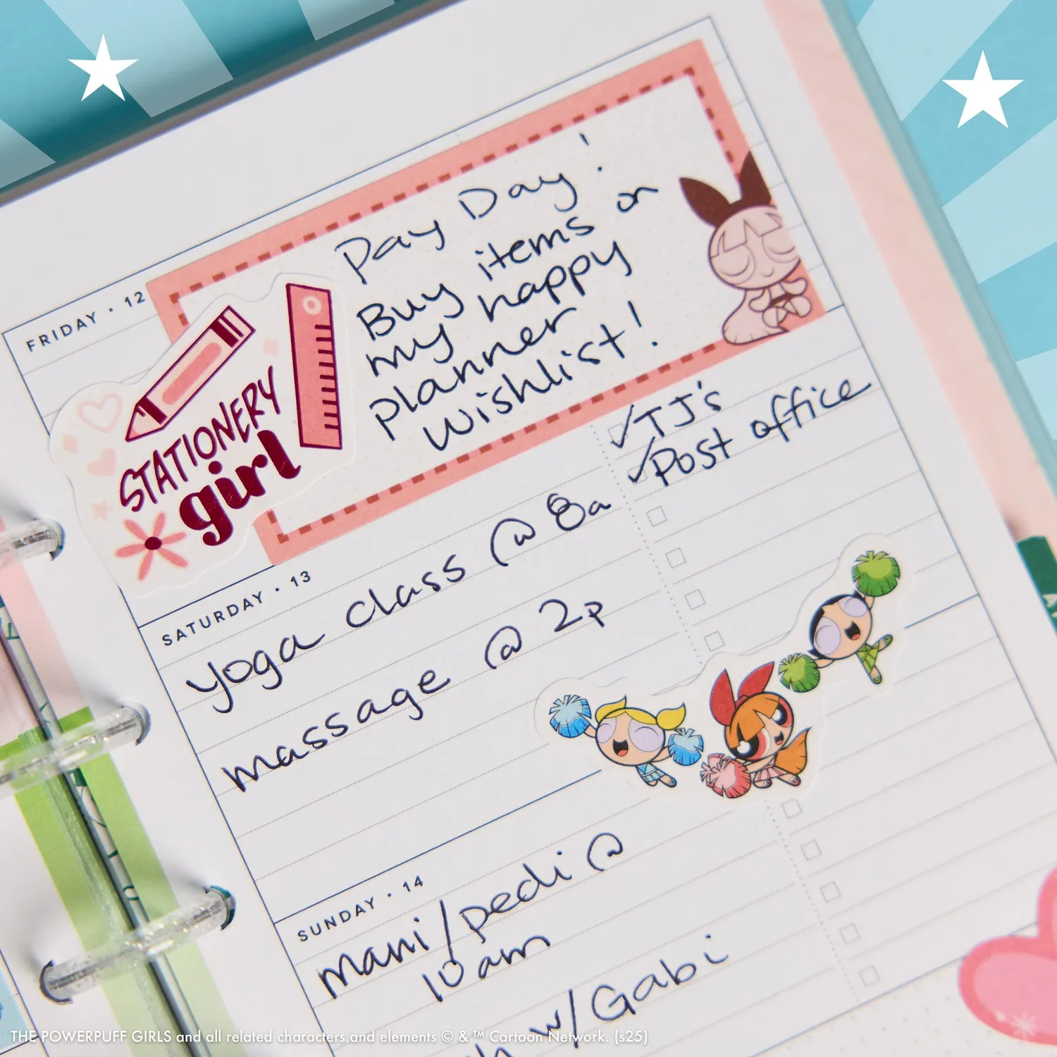 Happy Planner Powerpuff Girls agenda mini horizontal 2026-2027