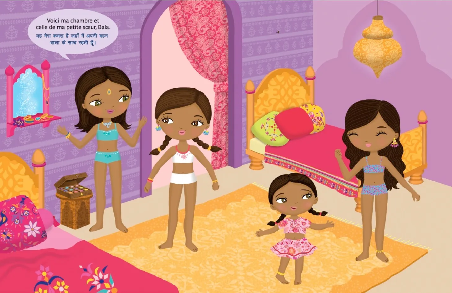Minimiki Les petites robes d'Ashna en Inde livre stickers 2020