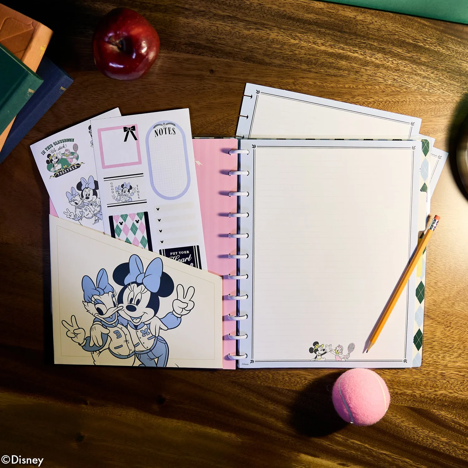 Happy Planner Disney Minnie Daisy Varsity Teacher pack Big accessoires