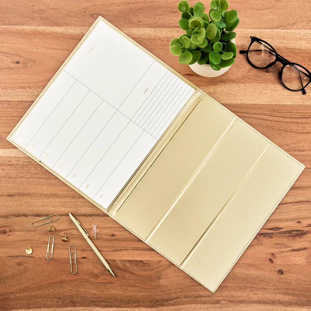 Happy Planner Work Life Golden bloc semainier chevalet 52 feuilles