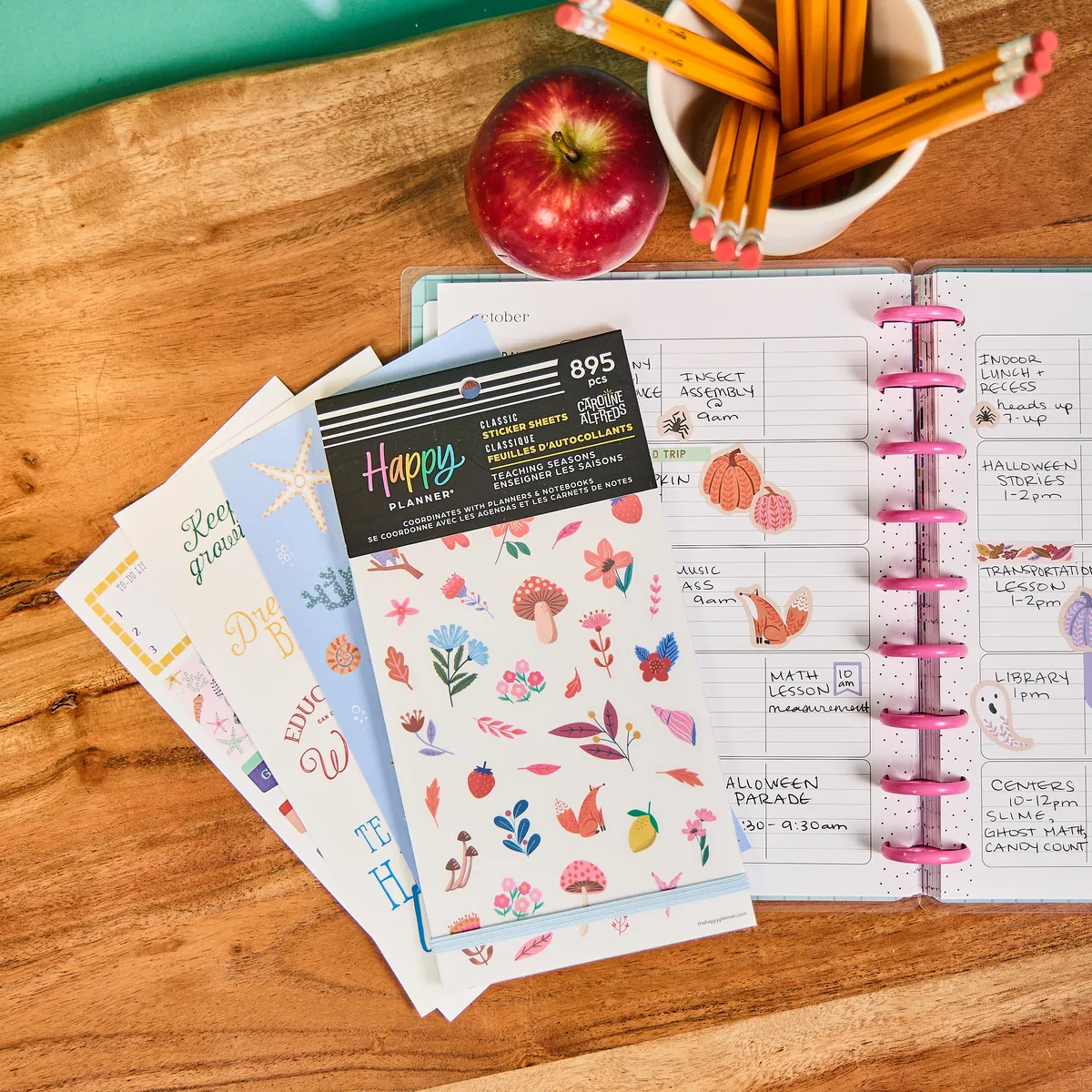 Happy Planner Teaching Seasons stickers value pack 895