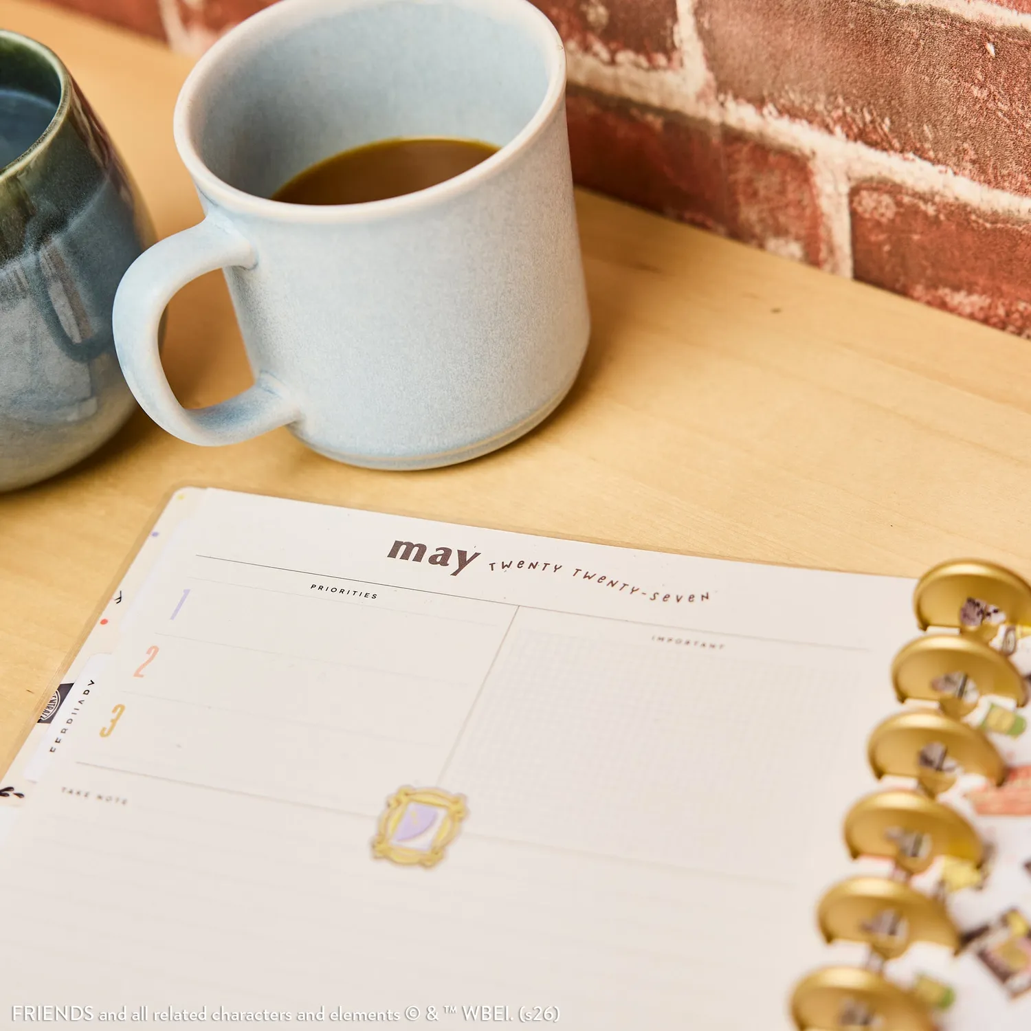 Happy Planner Friends agenda dashboard Big 12 mois 2027