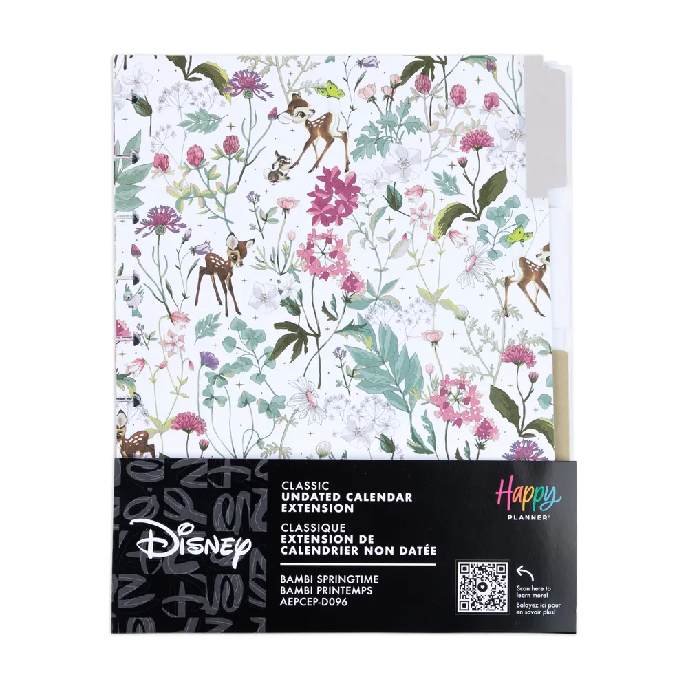 Happy Planner Disney Bambi Classic pack extension 4 mois