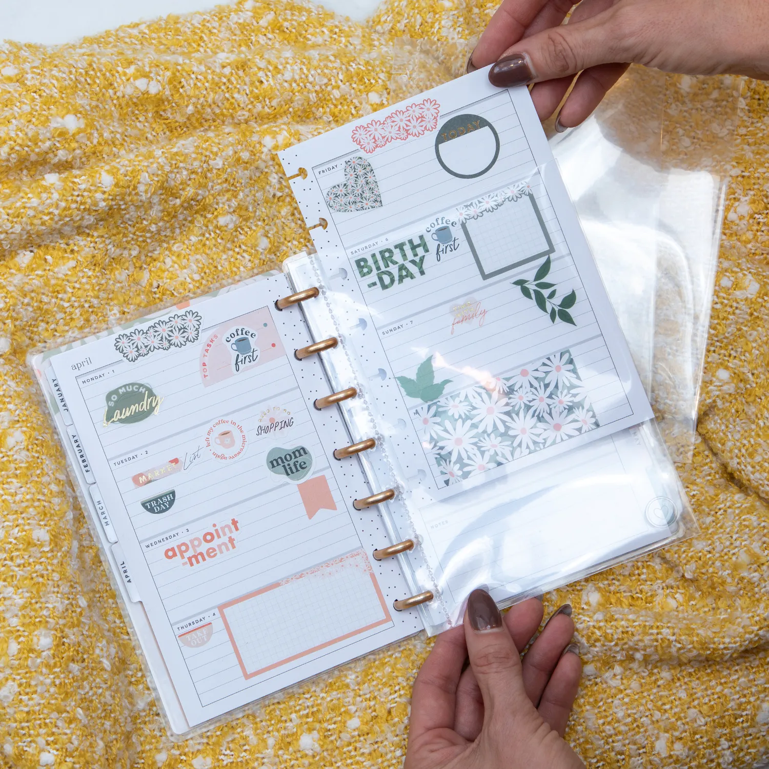 Happy Planner Everyday Mini protège-pages clips x12 transparent