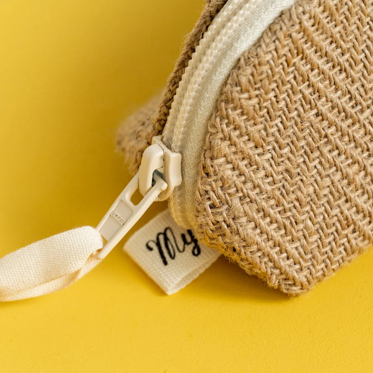 My365 trousse en toile de jute naturelle
