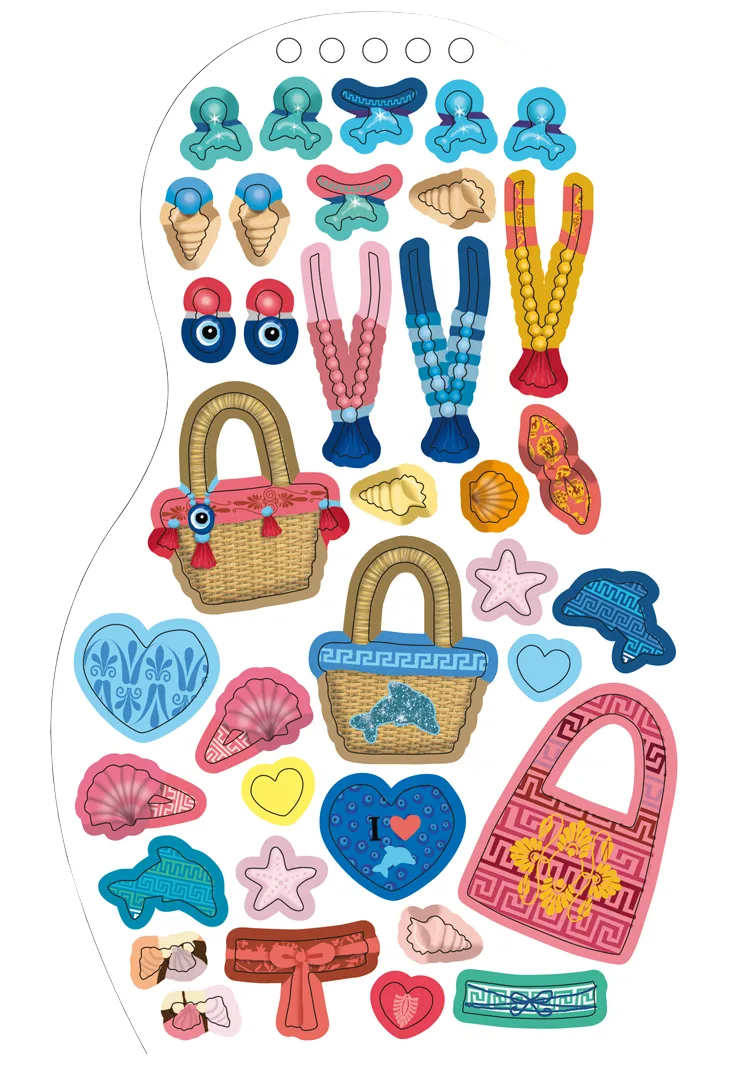 Minimiki Elena en Grèce carnet créatif stickers