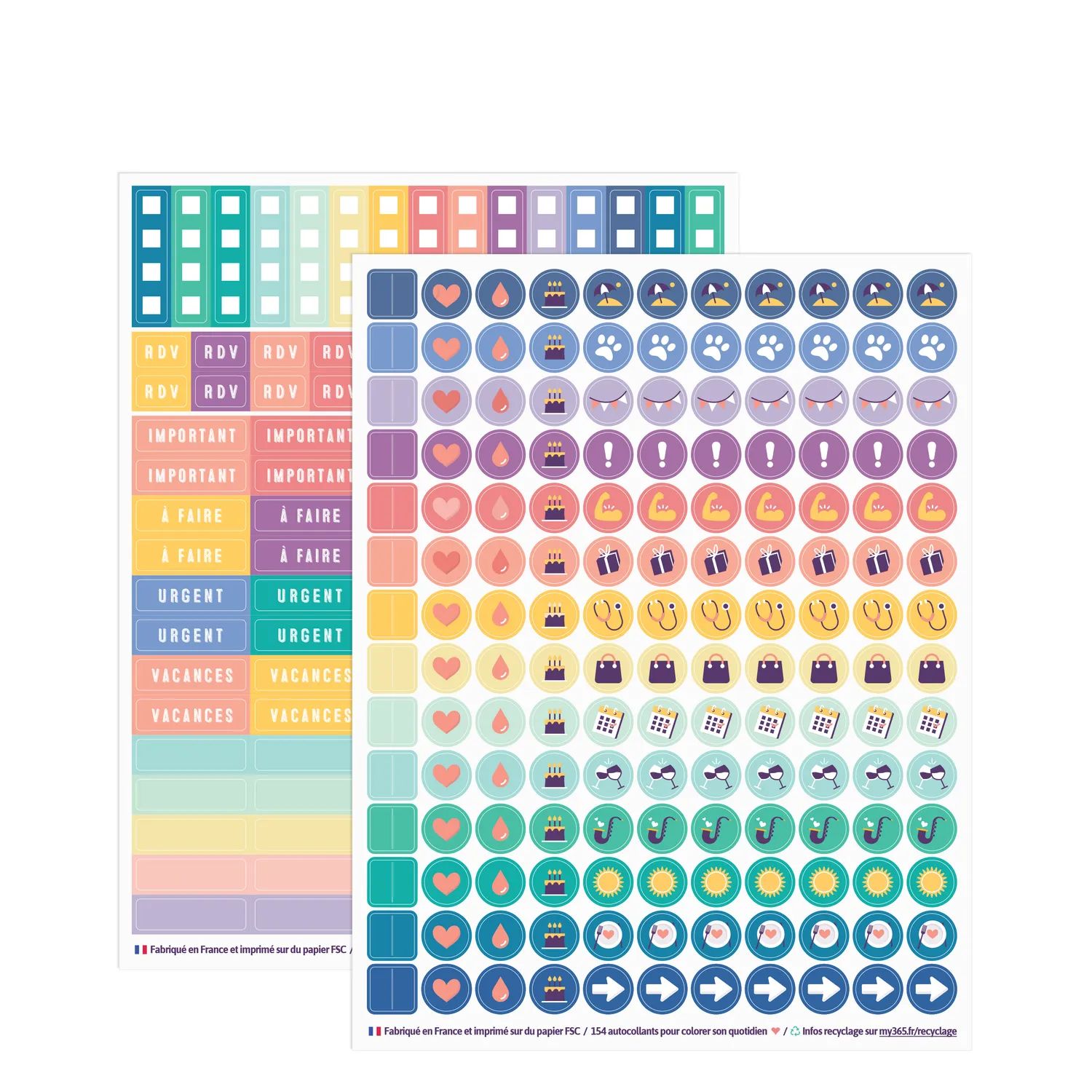 My365 Kit rentrée papeterie agenda scolaire