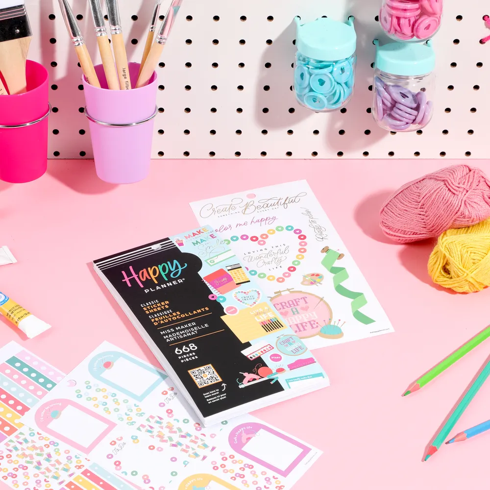 Me & my big ideas Miss Maker stickers value pack 668 loisirs créatifs