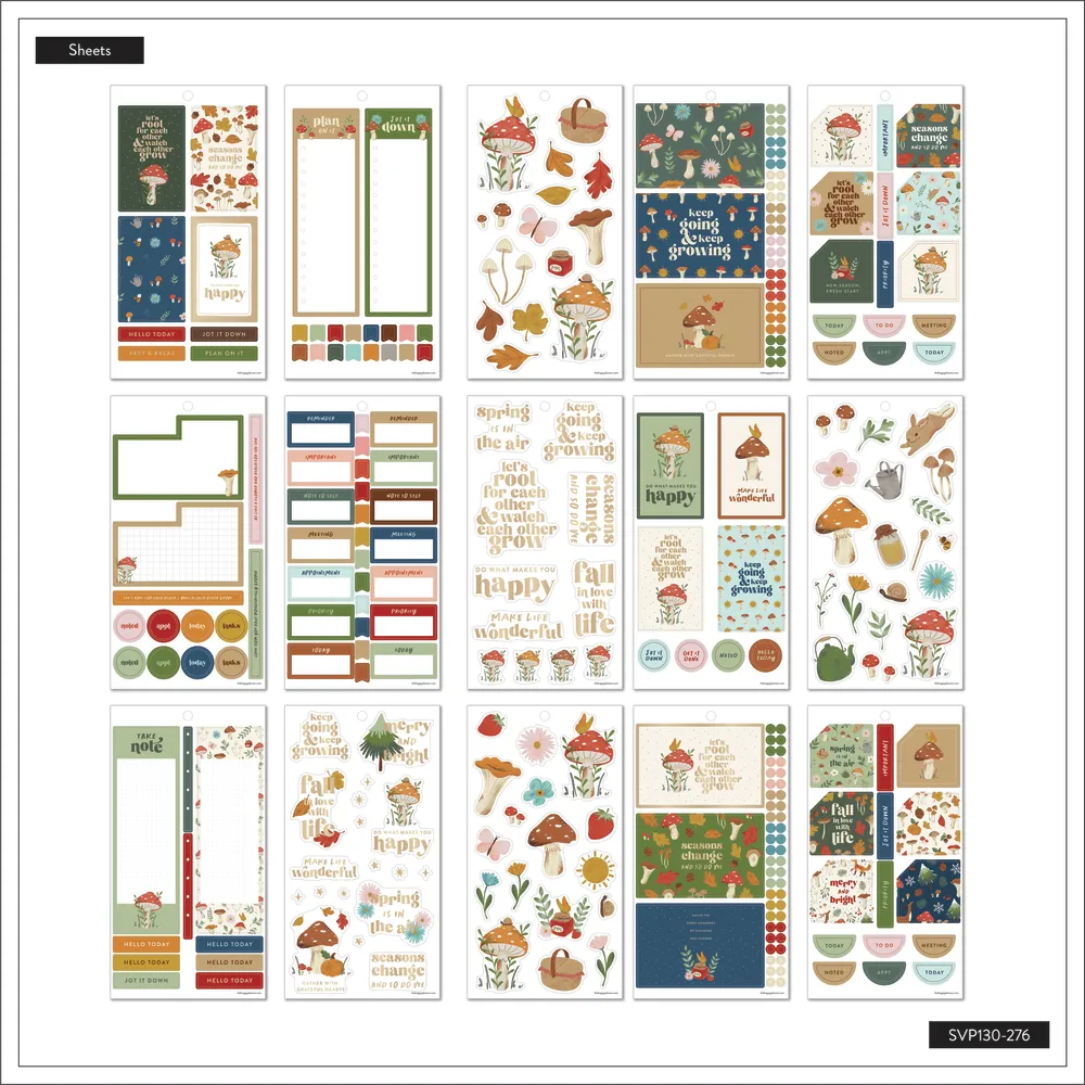 Happy Planner Woodland Seasons Big stickers 621 autocollants saisons