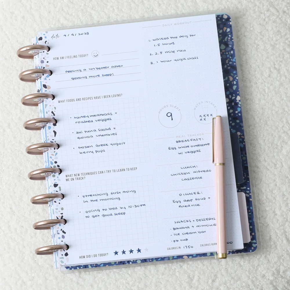 Happy Planner Worth the Work Classic journal fitness guidé