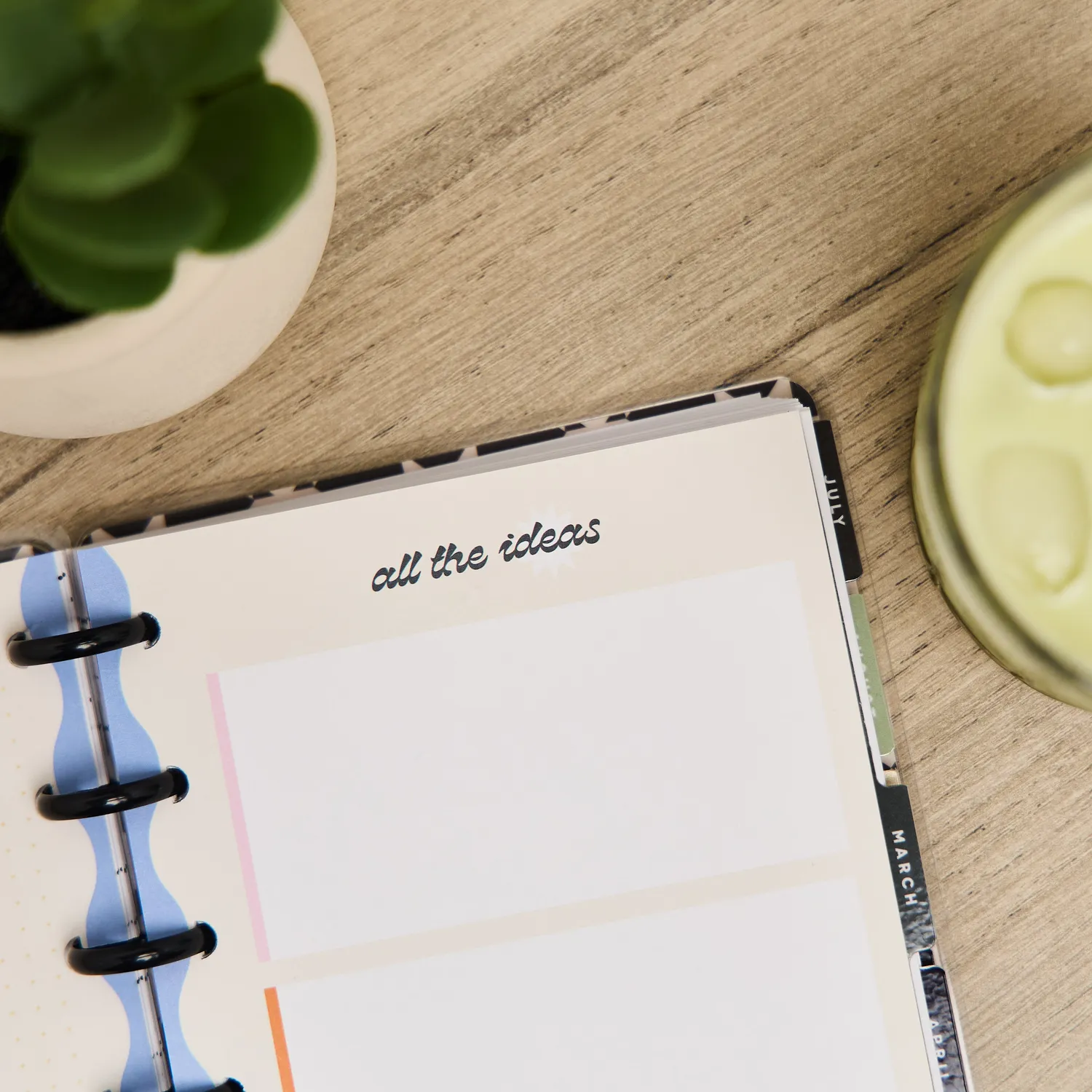 Happy Planner Mini recharge Bright Energy pointillée 40 feuilles