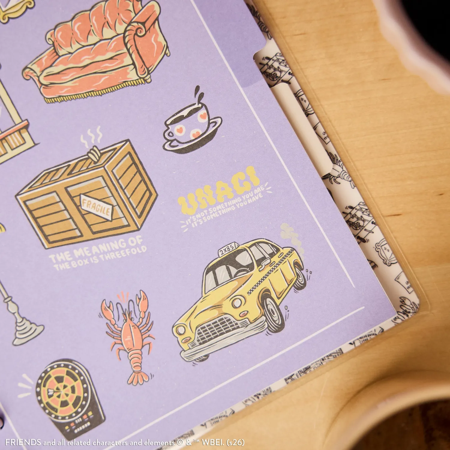 Happy Planner Friends carnet classic 60 feuilles pointillé doré