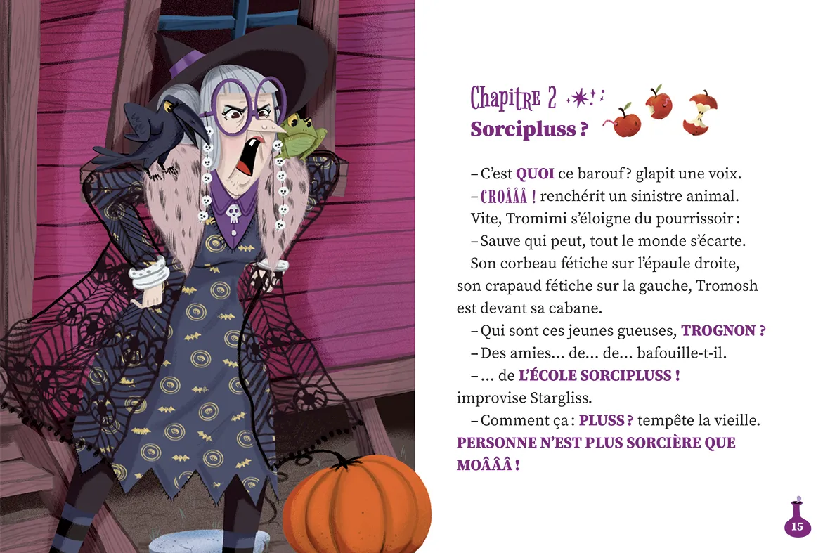 Frigobloc Une deux trois Sorcières d'enfer Tome 2 roman 6 ans