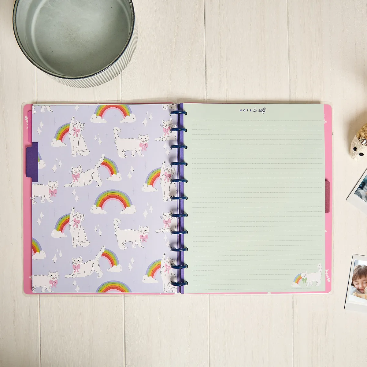 Happy Planner Purrfect Seasonal Cats carnet pointillé 60 feuilles