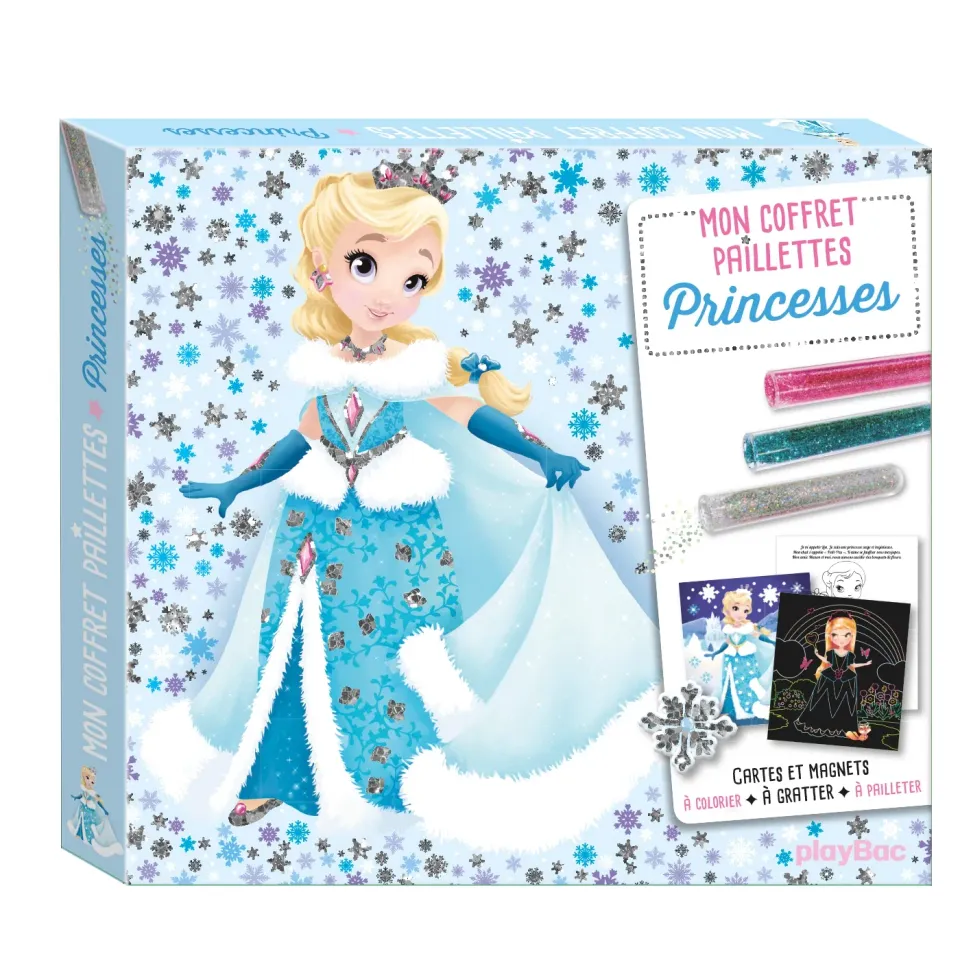 Frigobloc Mon coffret paillettes Princesses coffret créatif
