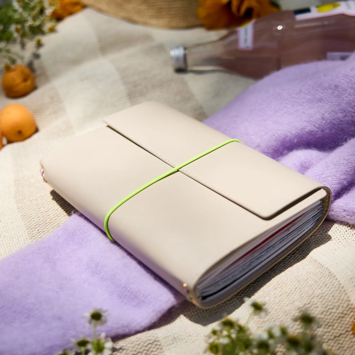 Happy Planner Neon Neutral folio A5 non daté cuir vegan
