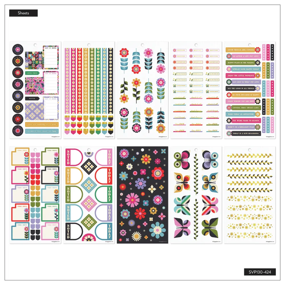Happy Planner Mod Garden stickers value pack 928 autocollants