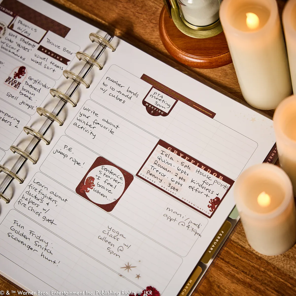 Happy Planner Harry Potter agenda enseignant big 2025-2026 12 mois