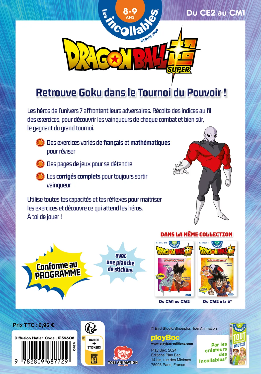 Frigobloc Dragon Ball Super cahier de vacances CE2-CM1 8-9 ans 2026