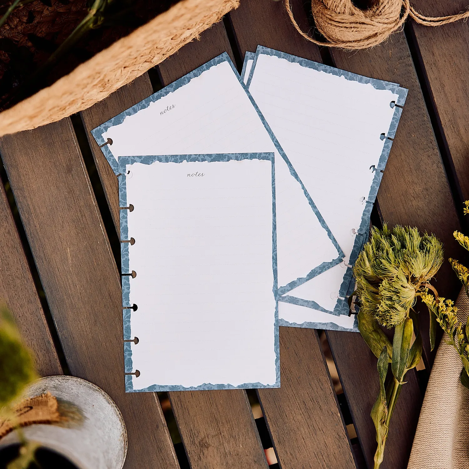 Happy Planner Shadow Fields recharge mini pointillés lignés 40 feuilles