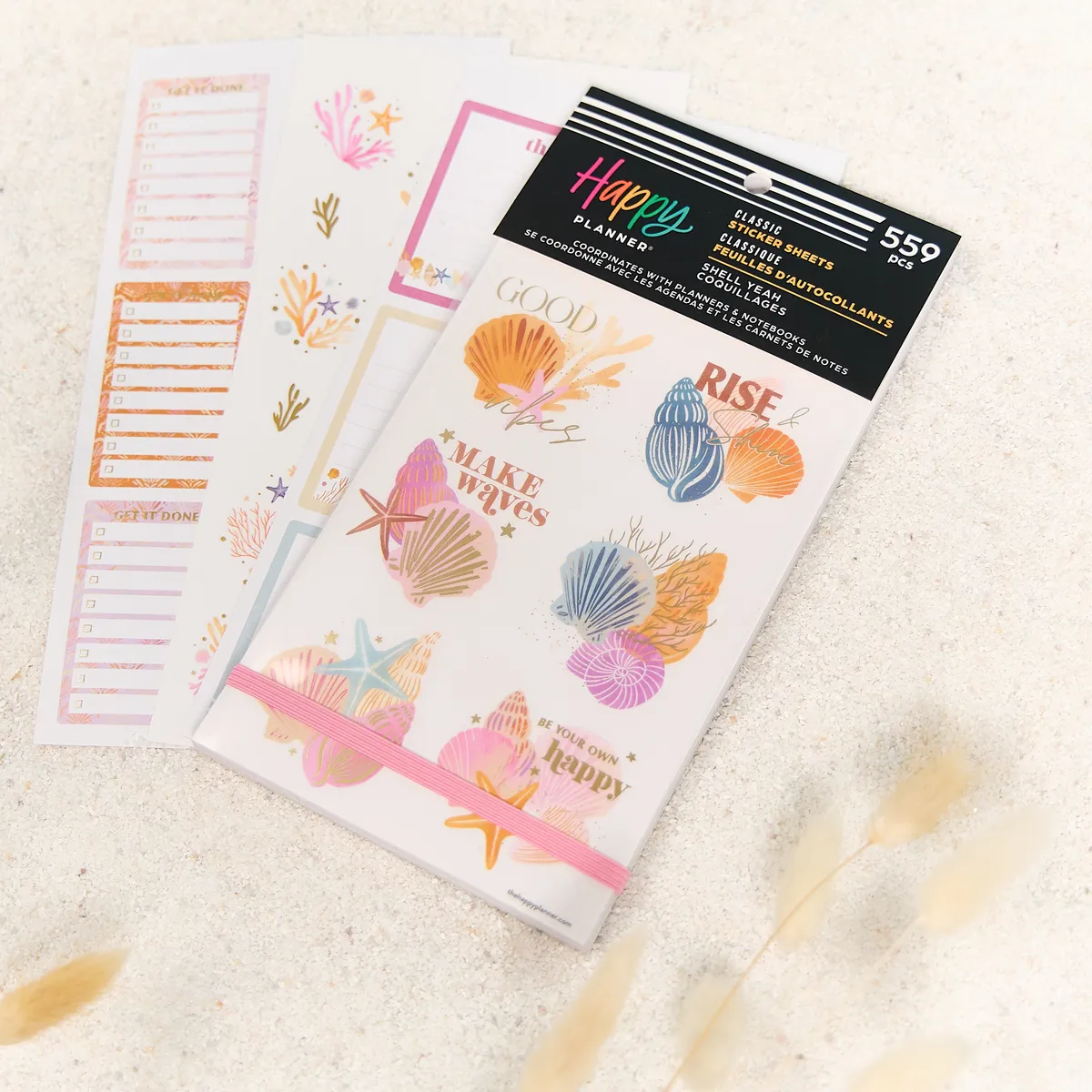 Happy Planner Shell Yeah! stickers 559 pcs bord de mer