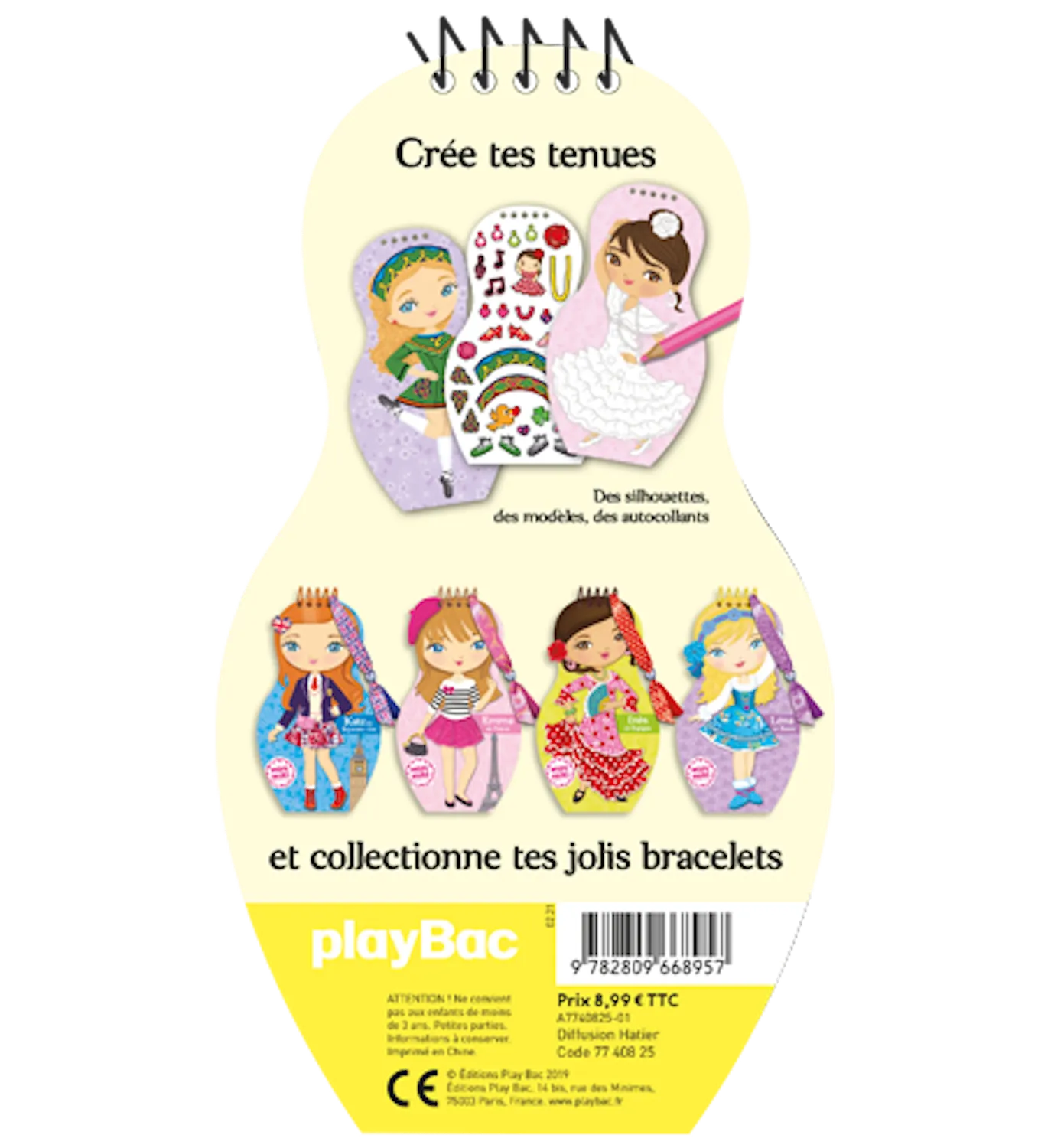 Minimiki Danses du monde carnet créatif stickers