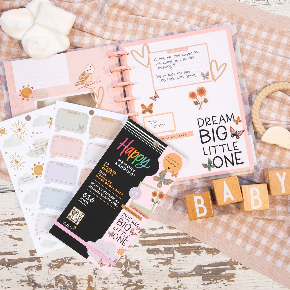 Happy Planner Beloved Butterflies Big stickers 616 naissance